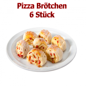 285. Pizza Brötchen 7 Stück Gefüllt mit Mozzarella, Basilikum, Tomaten, Käse