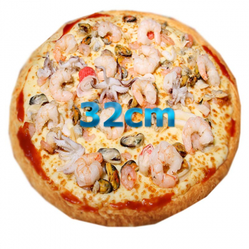 215. Frutti de Mare mit würzige Pizzasauce, Meeresfrüchte