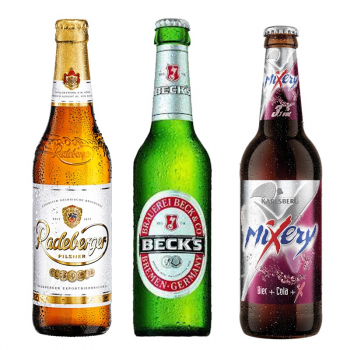 403. Bier Radeberger, Becks, Mixery Cola Bier 0,5L