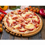 204. Schinken Pizza mit Schinken Tomatensauce und Pizzakäse