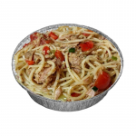 95. Spaghetti  Tonno  mit Thunfisch, Olivenöl, Basilikum in Tomatensauce